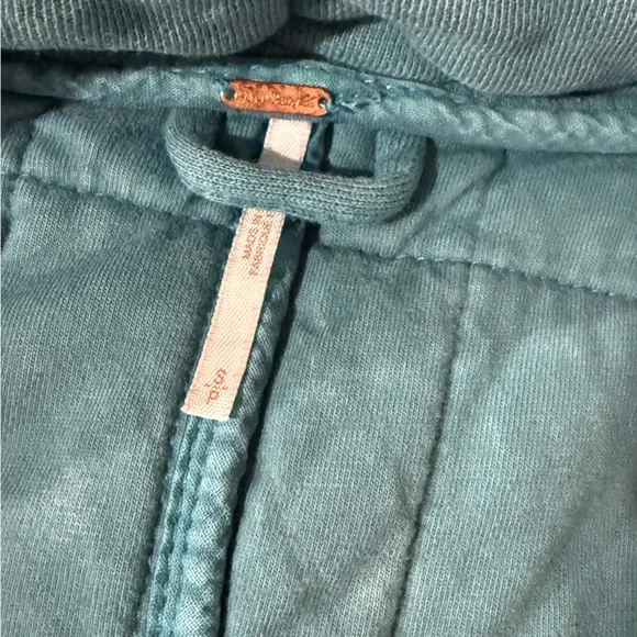 Free People teal Dolman Quilted Knit Jacket - Picture 5 of 5